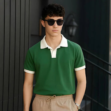 Emerce - V NECK - Polo Shirt - GREEN